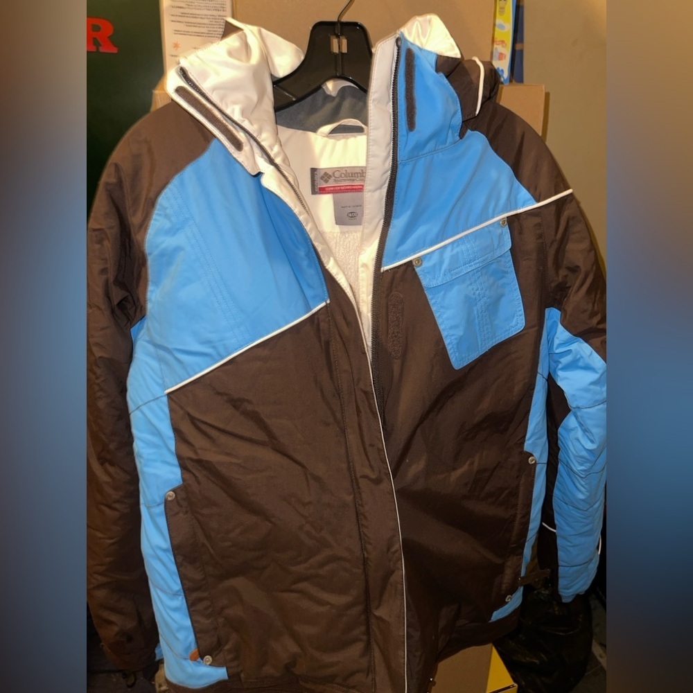 Columbia Boys Two-Tone Ski Jacket Size 18/20 Youth EUC